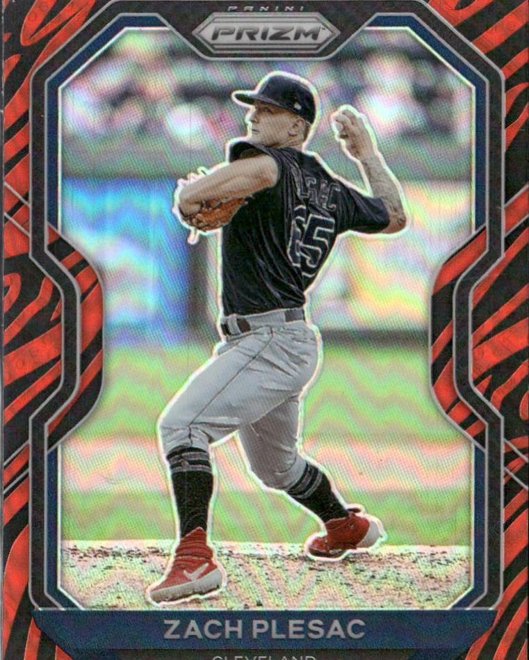 Zach Plesac [Tiger Stripes Prizm] #42