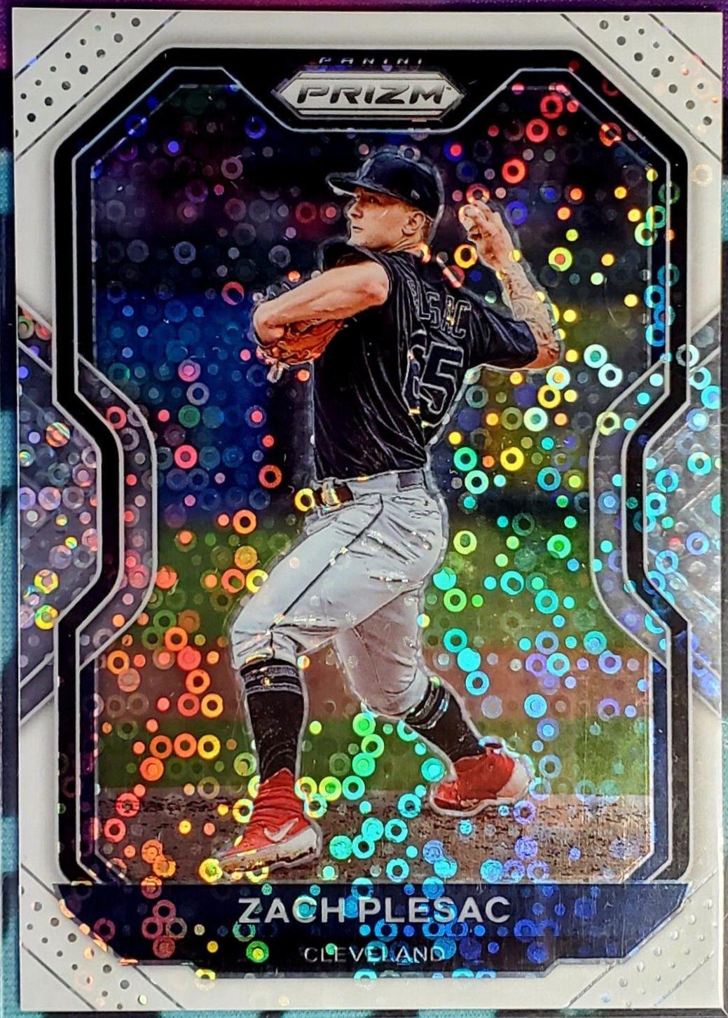 Zach Plesac [White Sparkle Prizm] #42