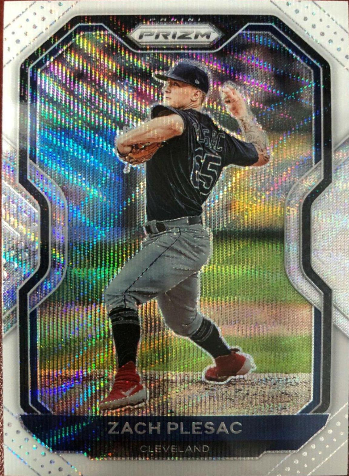 Zach Plesac [White Wave Prizm] #42