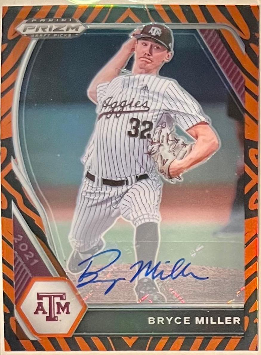 Bryce Miller [Autograph Tiger Stripes Prizm] #PDP113