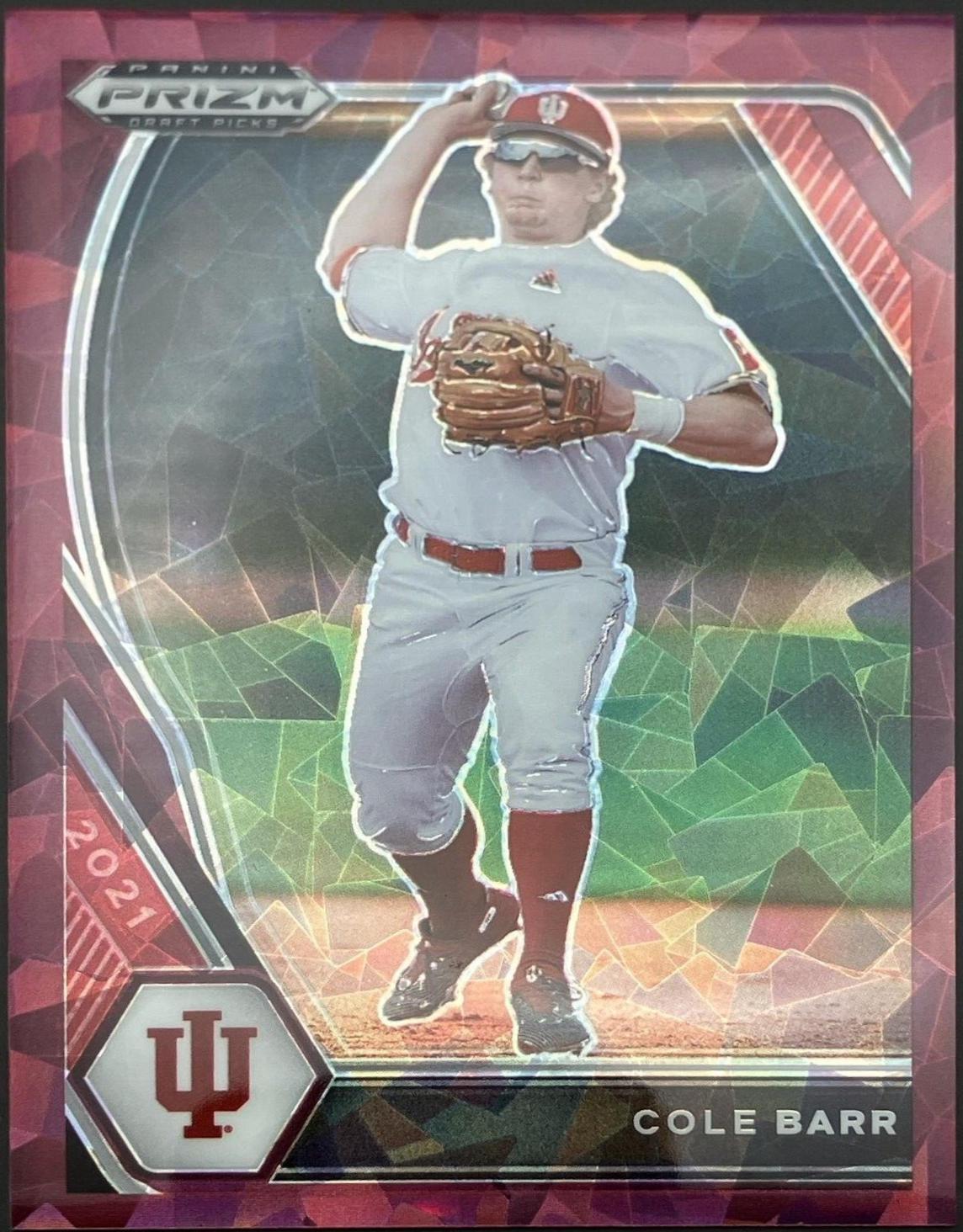 Cole Barr [Burgundy Cracked Ice Prizm] #PDP218
