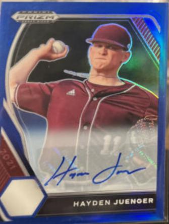 Hayden Juenger [Autograph Blue Prizm] #PDP182