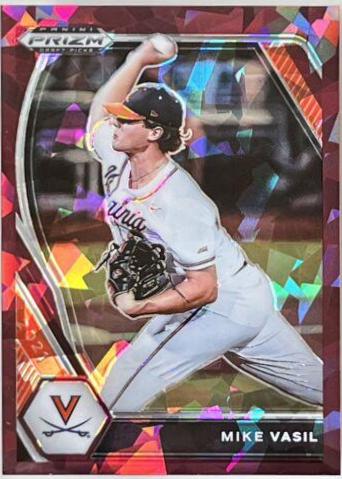 Mike Vasil [Burgundy Cracked Ice Prizm] #PDP199
