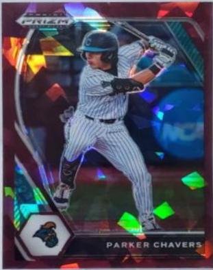 Parker Chavers [Burgundy Cracked Ice Prizm] #PDP196