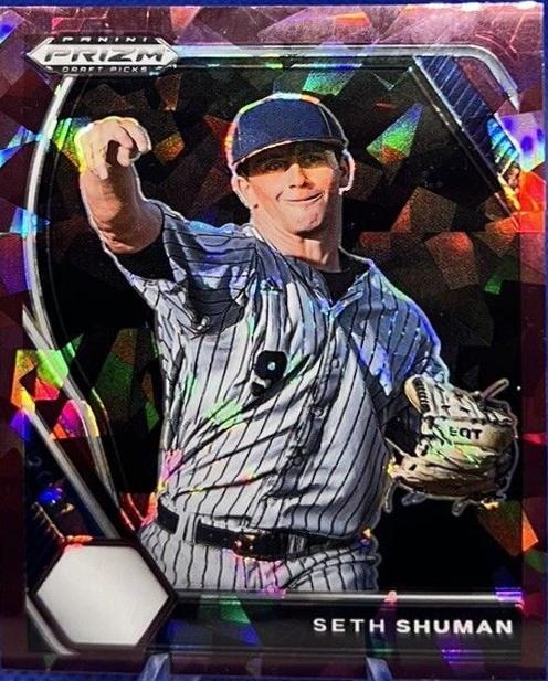 Seth Shuman [Burgundy Cracked Ice Prizm] #PDP208