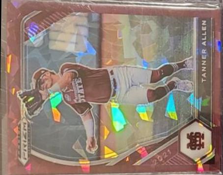 Tanner Allen [Burgundy Cracked Ice Prizm] #PDP118