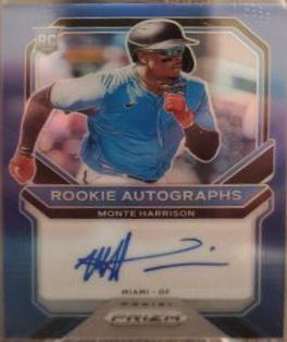 Monte Harrison [Blue Wave Prizm] #RA-MH