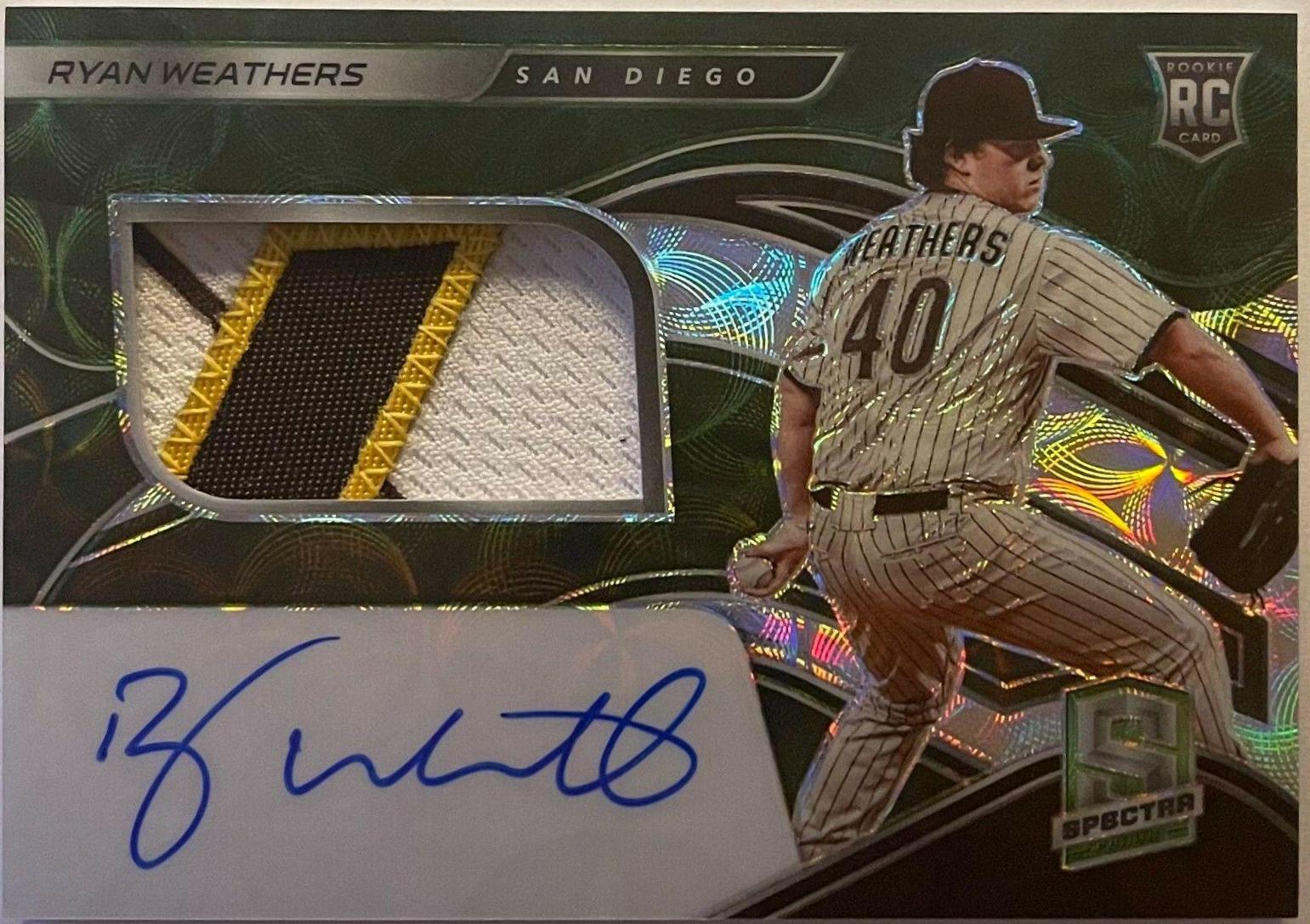 Ryan Weathers [Jersey Autograph Neon Green] #164