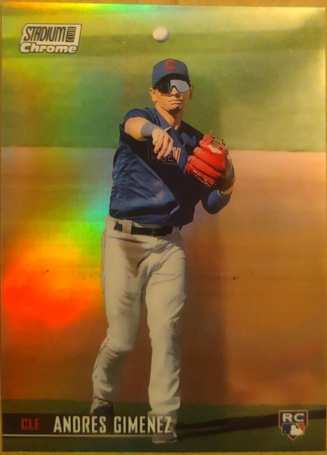 Andres Gimenez [Chrome Pearl White Refractor] #178