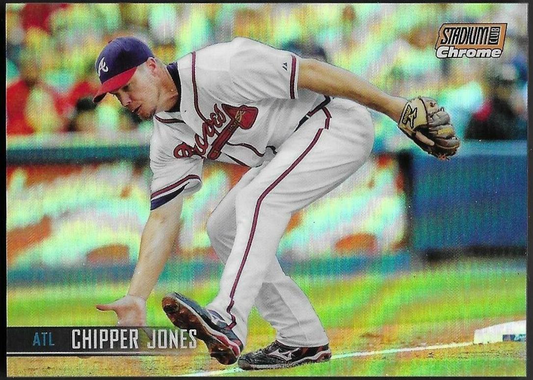 Chipper Jones [Chrome Orange Refractor] #268