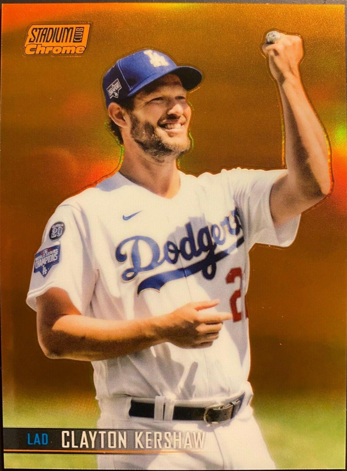 Clayton Kershaw [Chrome Orange Refractor] #71