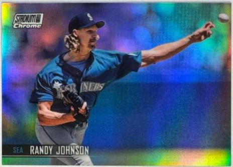 Randy Johnson [Chrome Pearl White Refractor] #226