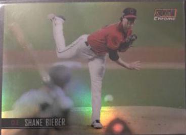 Shane Bieber [Chrome Orange Refractor] #259