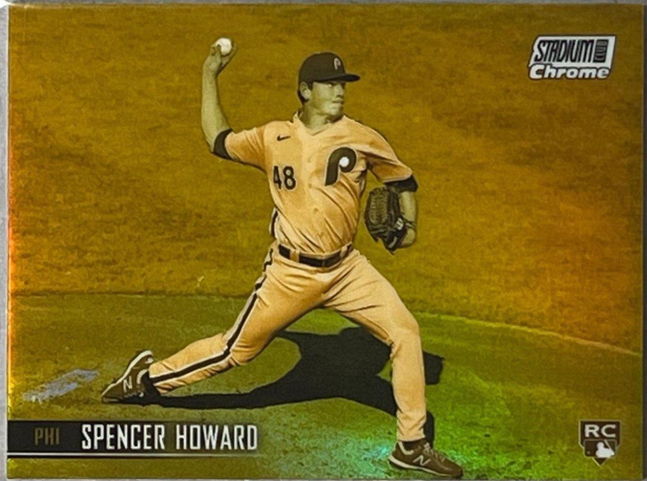 Spencer Howard [Chrome Gold Minted Refractor] #109