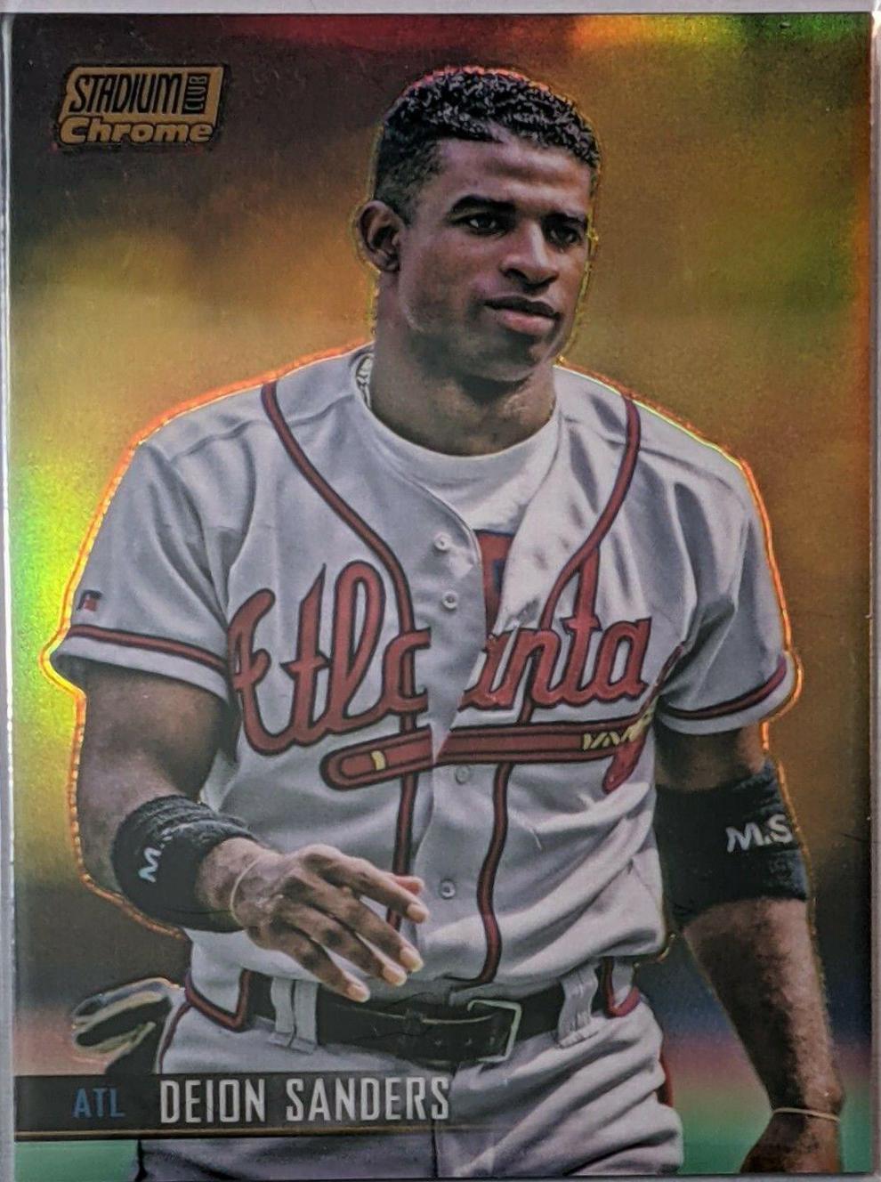 Deion Sanders [Gold Refractor] #392