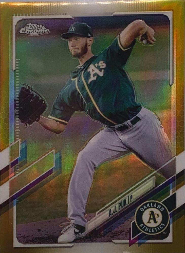 A. J. Puk [Gold Wave Refractor] #90