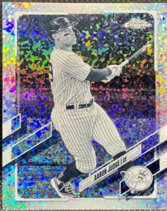 Aaron Judge [Black & White Mini Diamond Refractor] #99