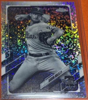 Aaron Nola [Black & White Mini Diamond Refractor] #46