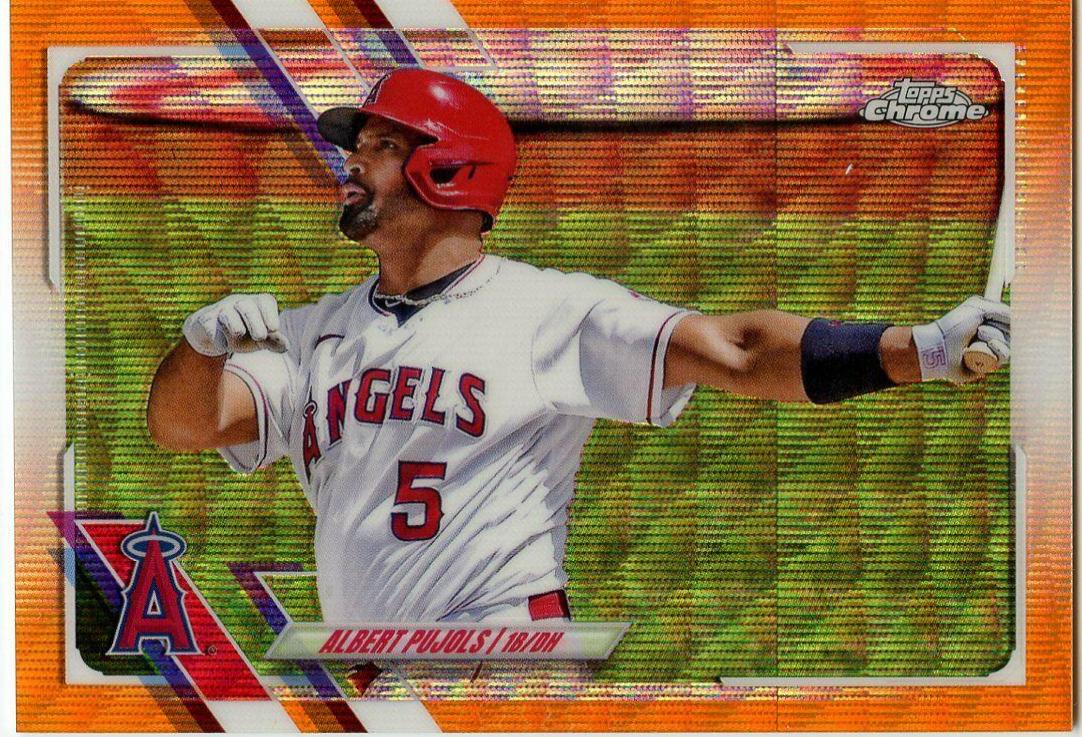 Albert Pujols [Orange Wave Refractor] #102