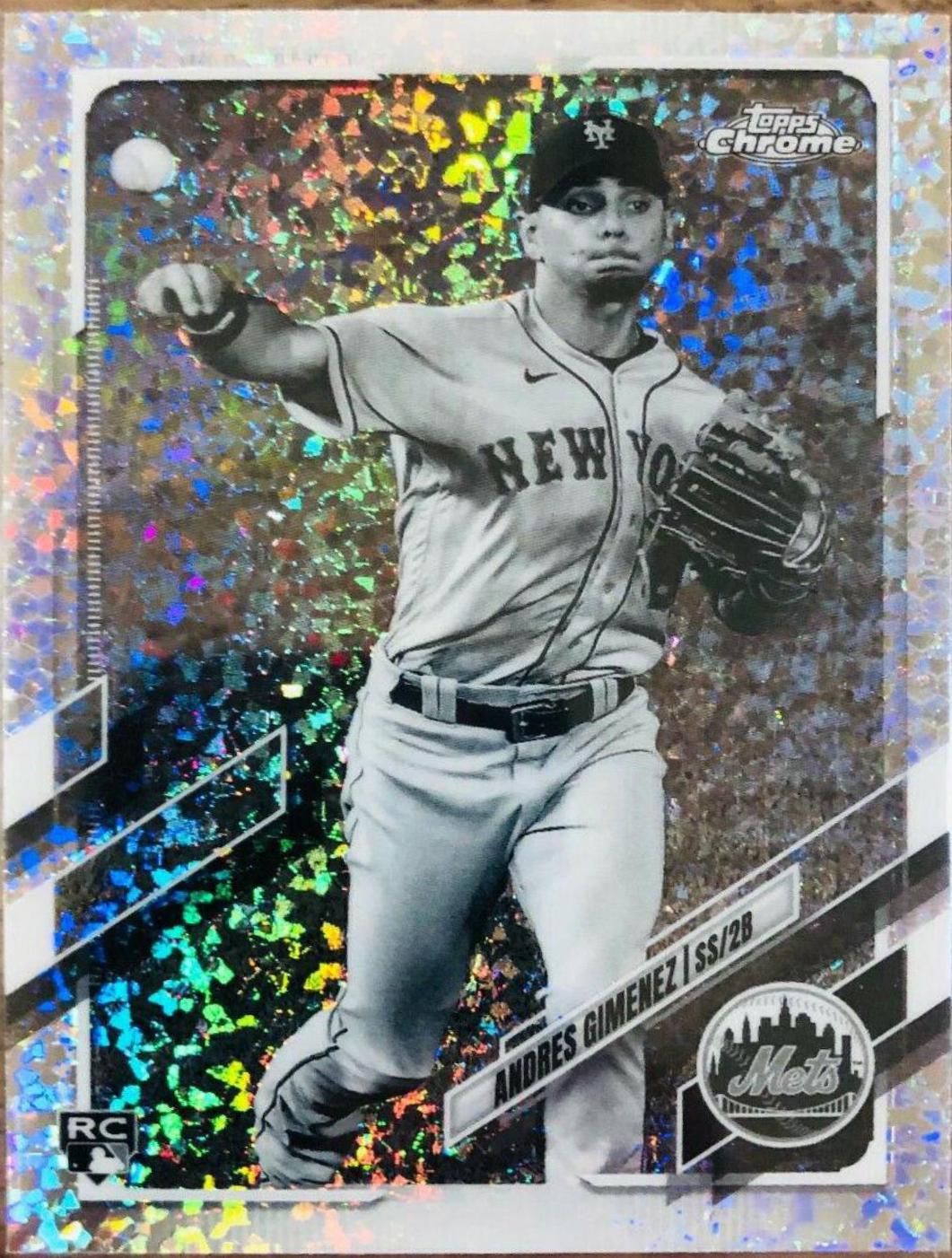 Andres Gimenez [Black & White Mini Diamond Refractor] #88