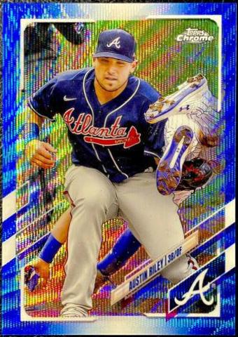 Austin Riley [Blue Wave Refractor] #194