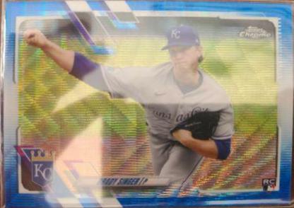 Brady Singer [Blue Wave Refractor] #166