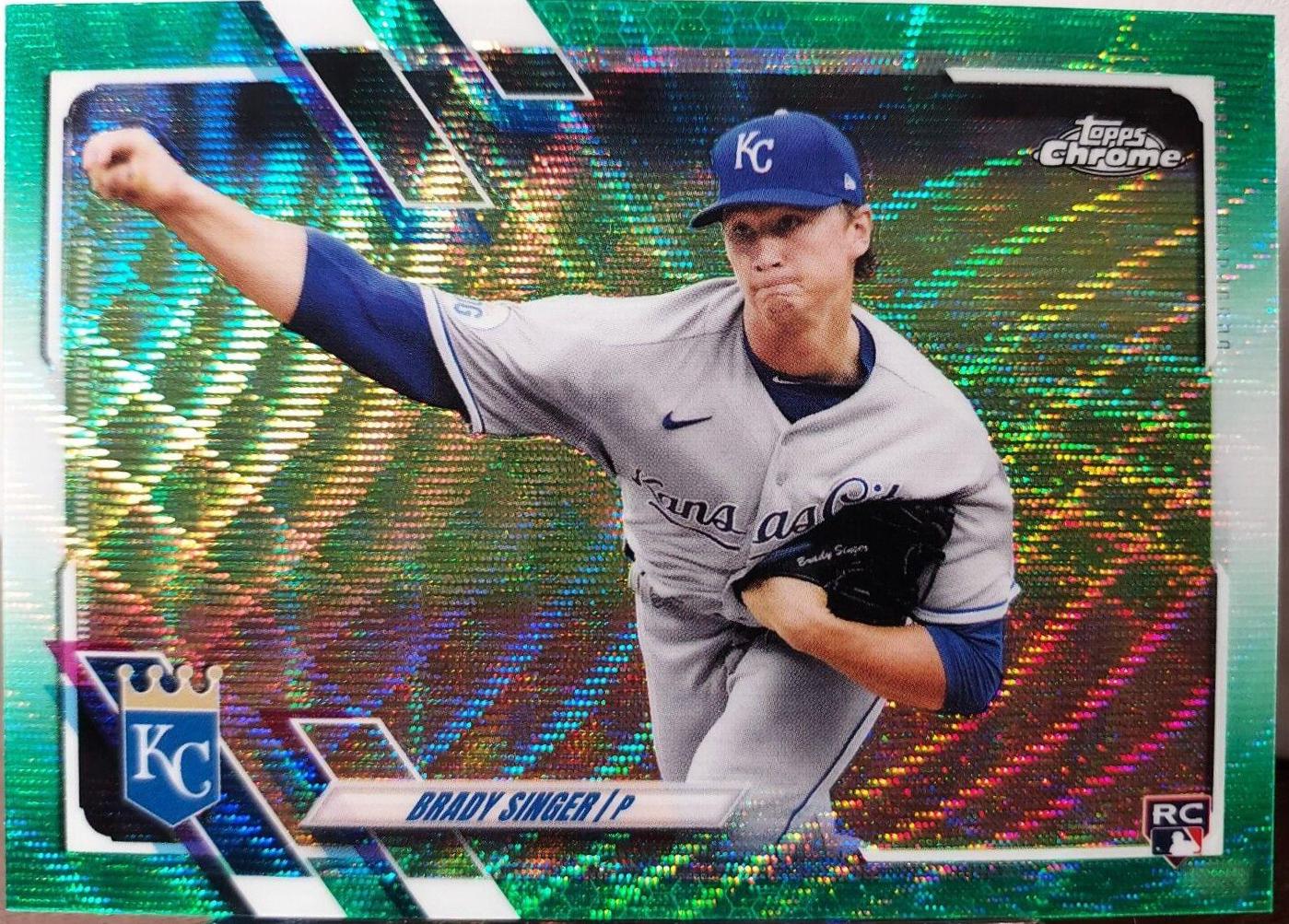 Brady Singer [Green Wave Refractor] #166