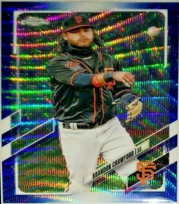 Brandon Crawford [Blue Wave Refractor] #65