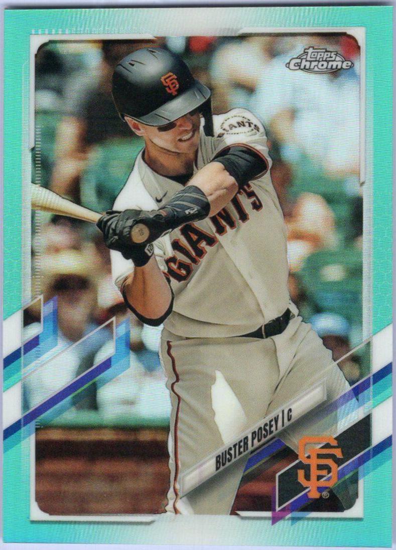Buster Posey [Aqua Refractor] #29