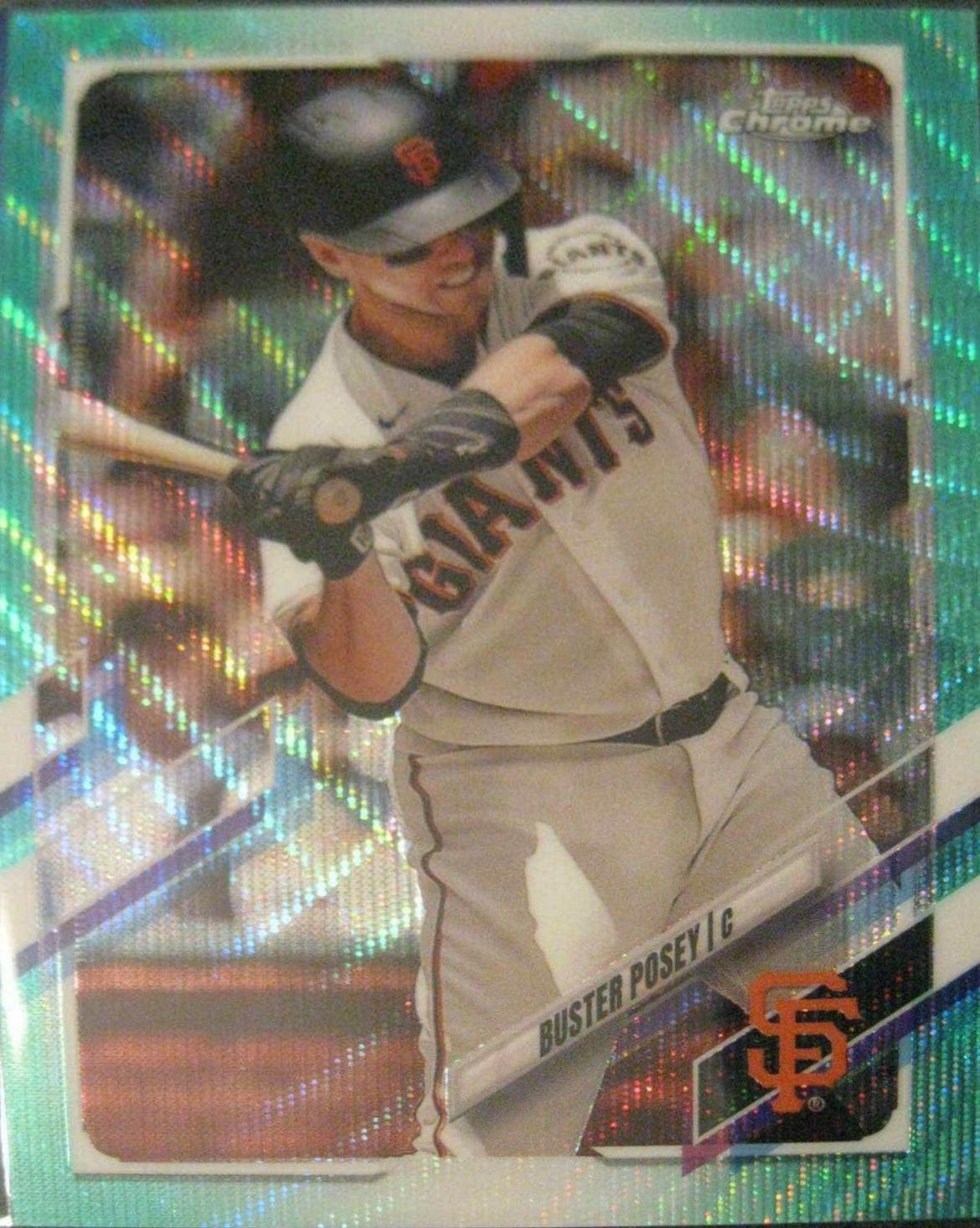 Buster Posey [Aqua Wave Refractor] #29