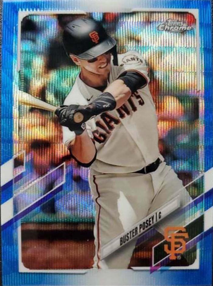 Buster Posey [Blue Wave Refractor] #29