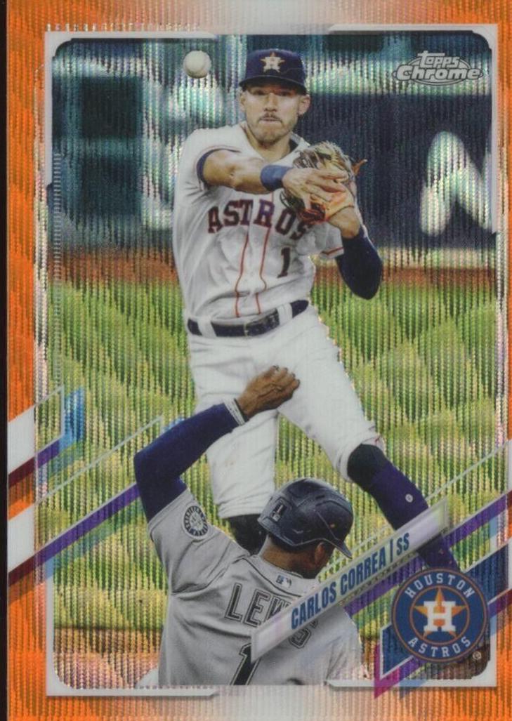 Carlos Correa [Orange Wave Refractor] #172