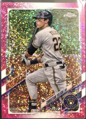 Christian Yelich [Magenta Speckle Refractor] #18