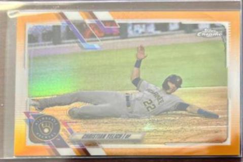 Christian Yelich [Orange Refractor] #18