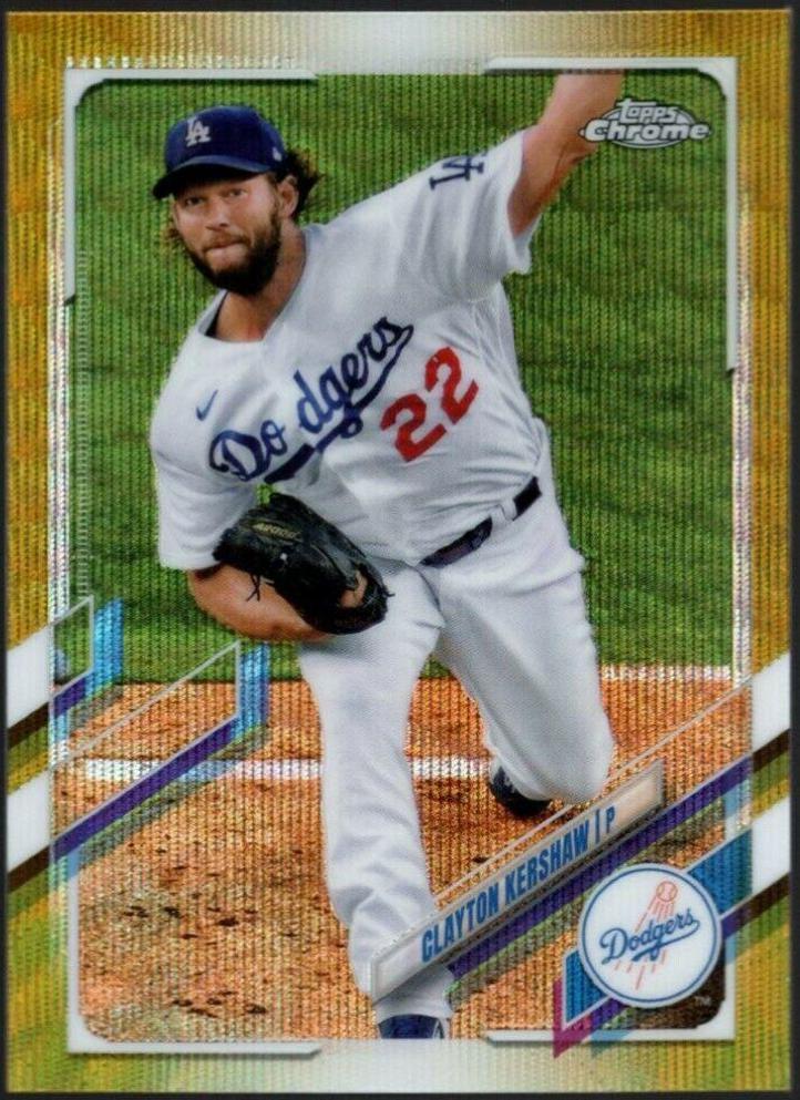 Clayton Kershaw [Gold Wave Refractor] #147