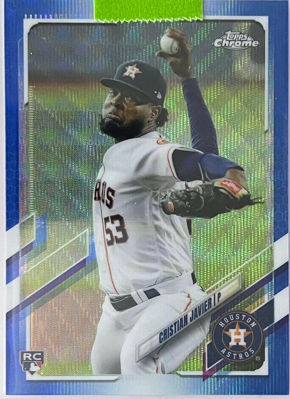 Cristian Javier [Blue Wave Refractor] #92