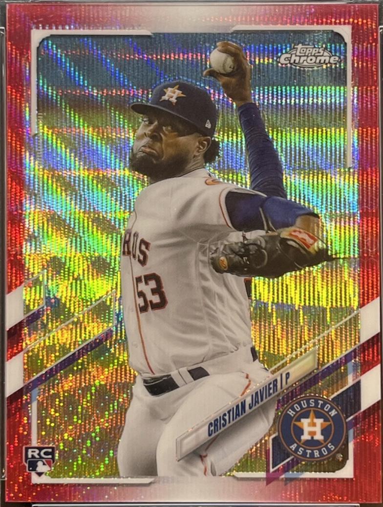 Cristian Javier [Red Wave Refractor] #92