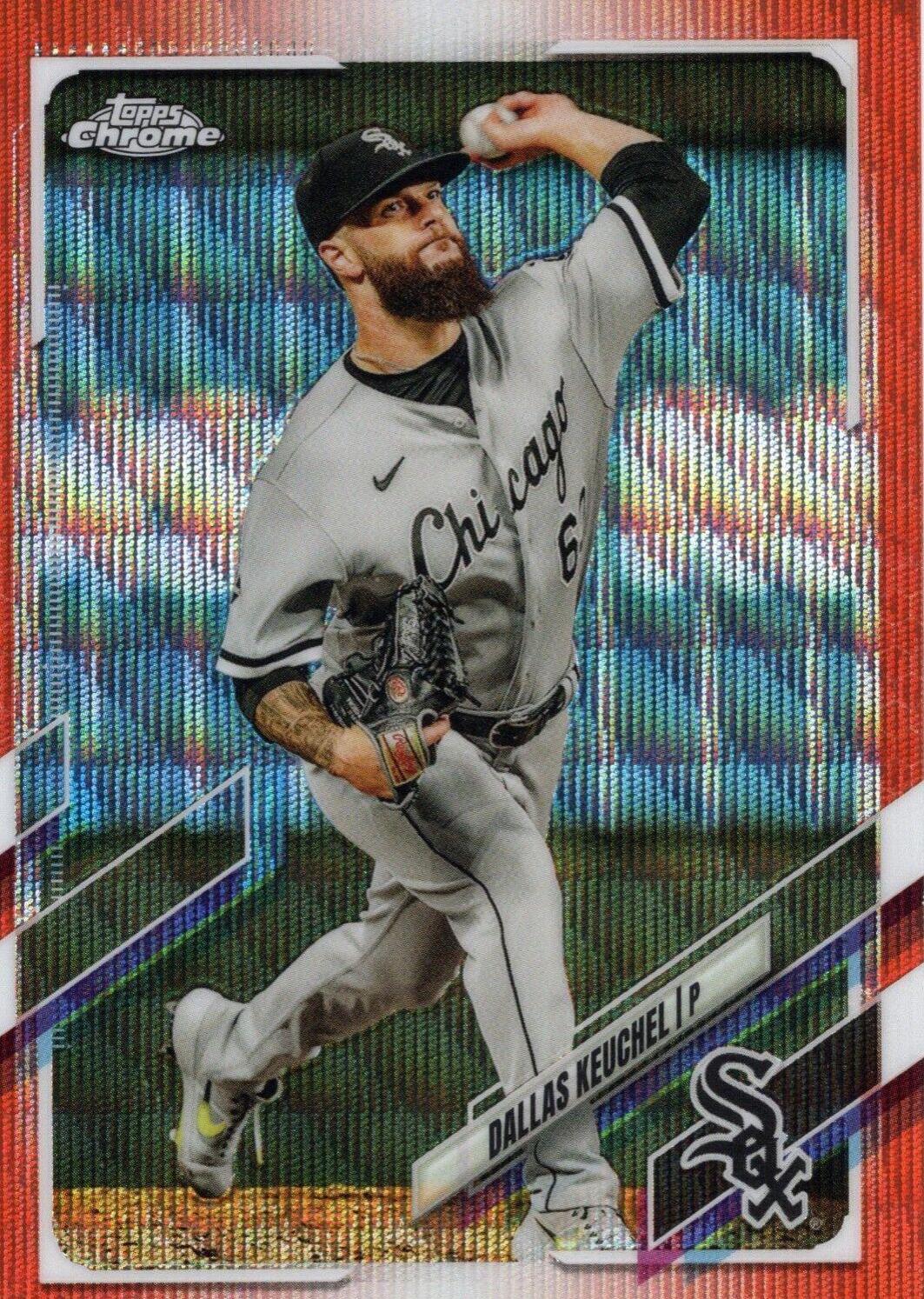 Dallas Keuchel [Orange Wave Refractor] #91