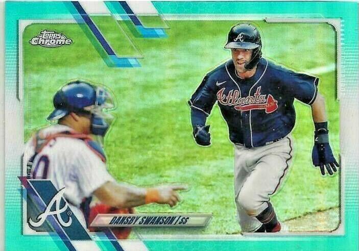 Dansby Swanson [Aqua Refractor] #7
