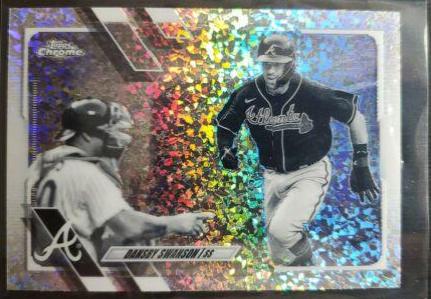 Dansby Swanson [Black & White Mini Diamond Refractor] #7