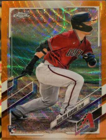 Daulton Varsho [Orange Wave Refractor] #121