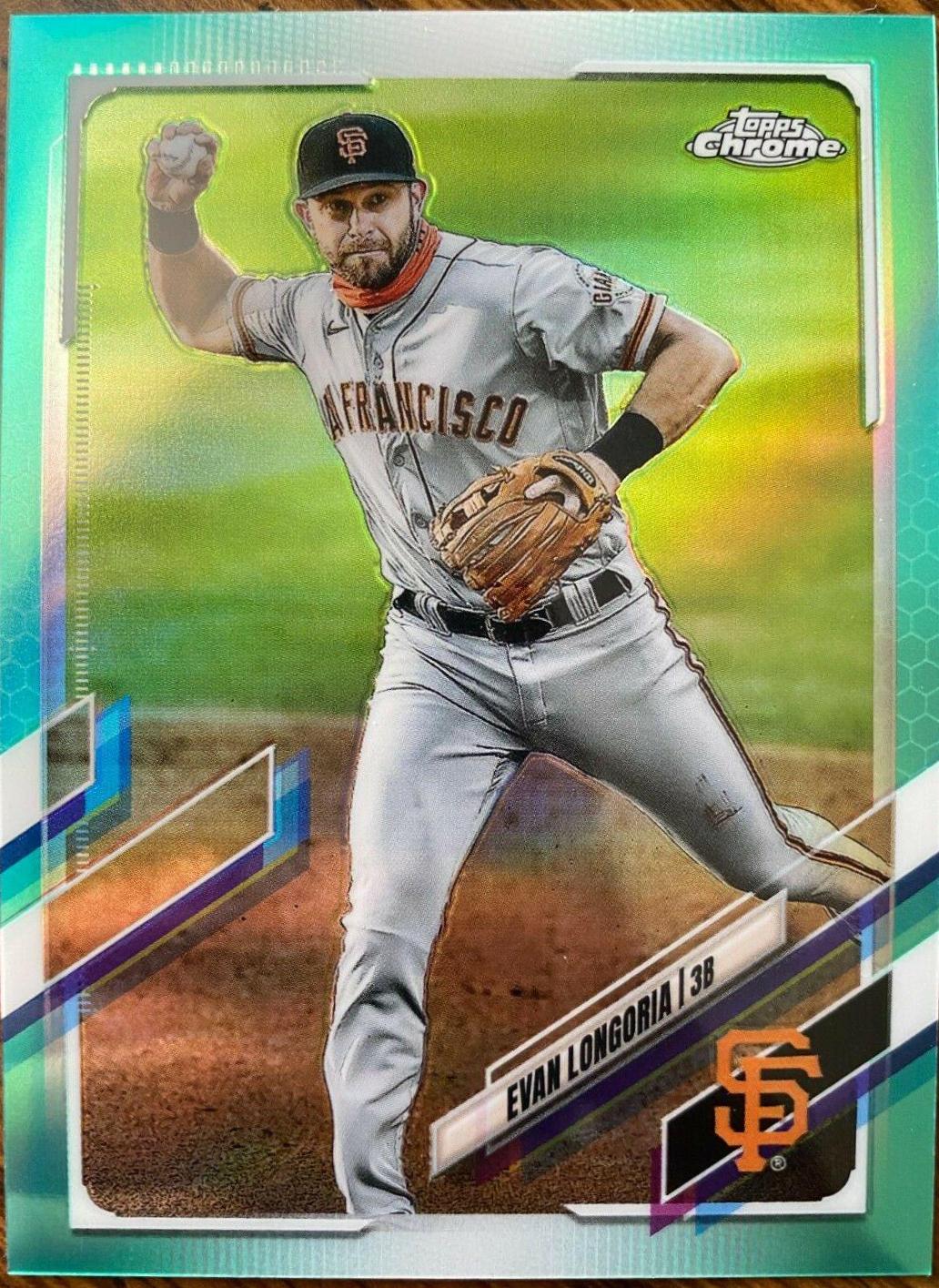 Evan Longoria [Aqua Refractor] #125