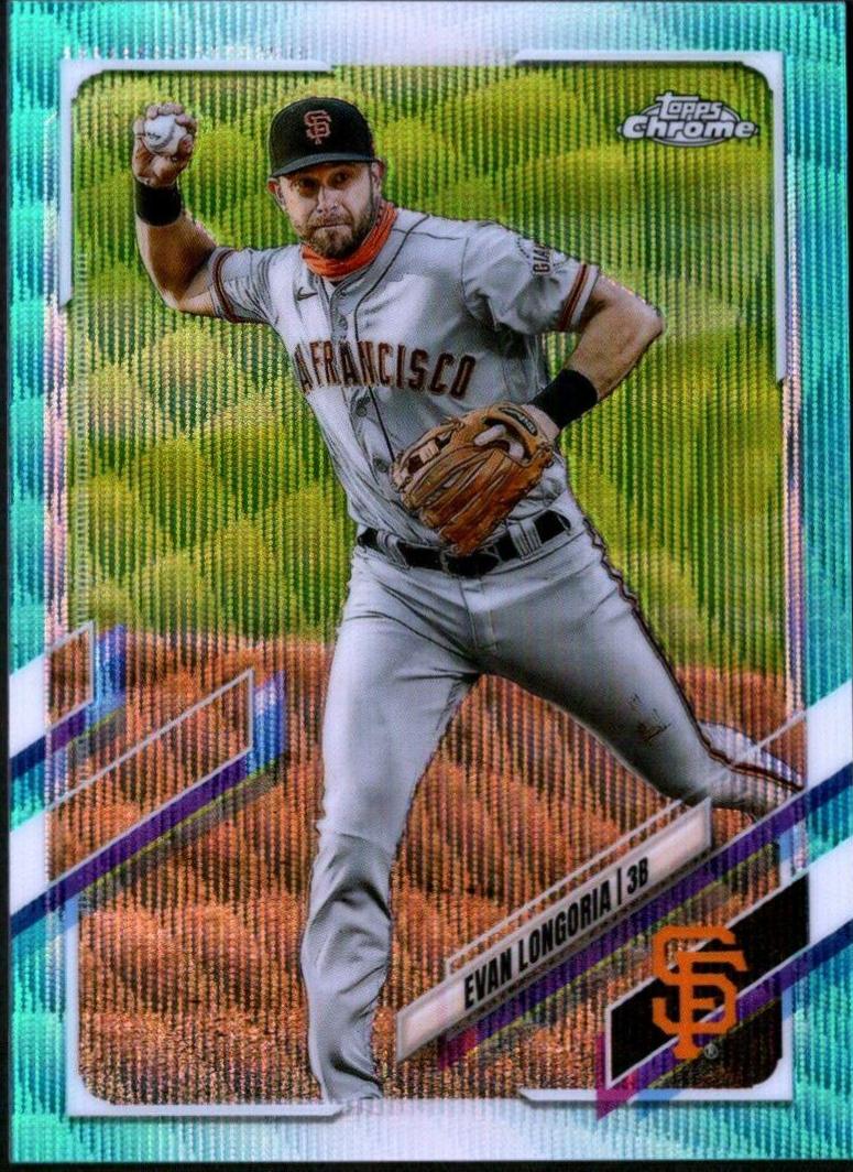 Evan Longoria [Aqua Wave Refractor] #125