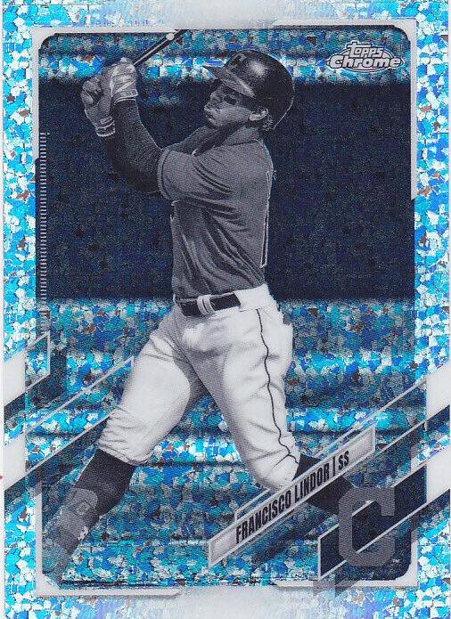 Francisco Lindor [Black & White Mini Diamond Refractor] #16