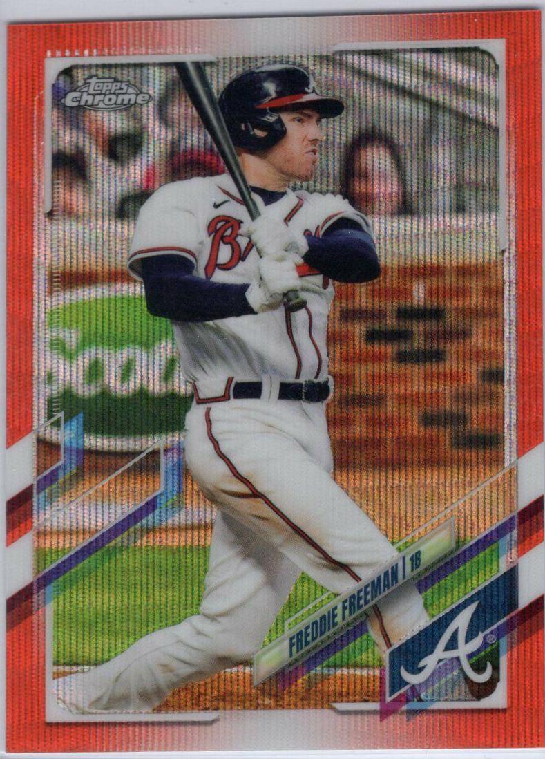 Freddie Freeman [Orange Wave Refractor] #138