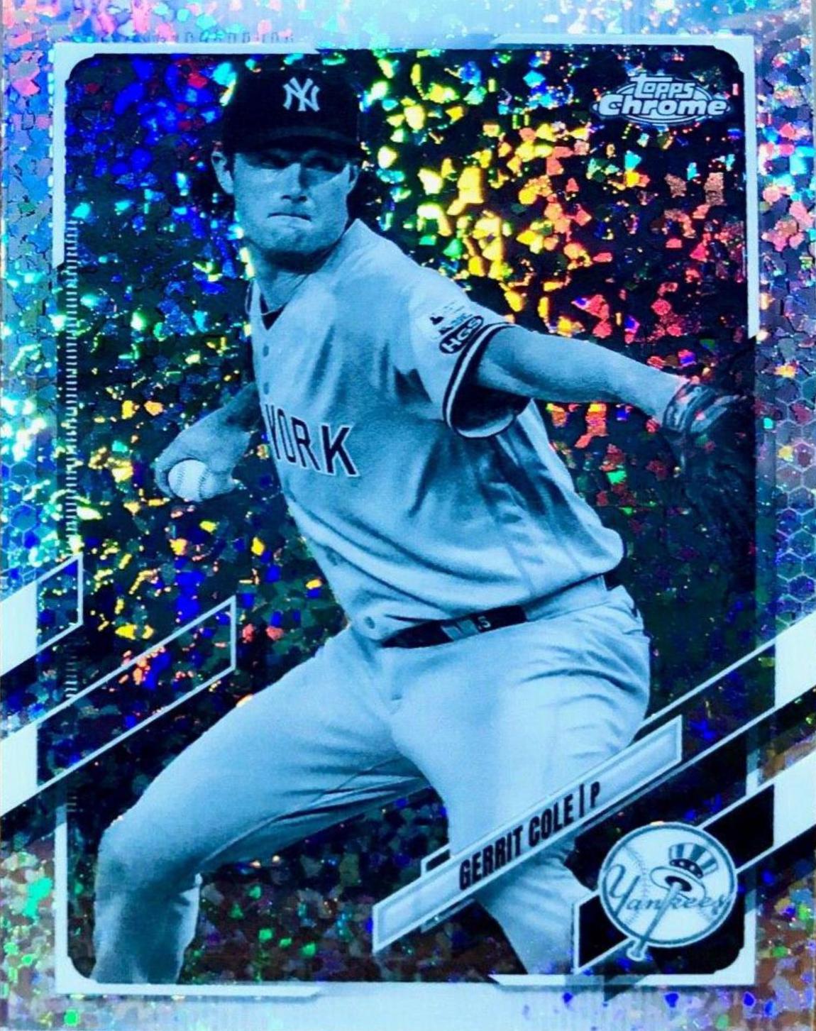 Gerrit Cole [Black & White Mini Diamond Refractor] #80
