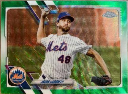 Jacob deGrom [Green Wave Refractor] #12