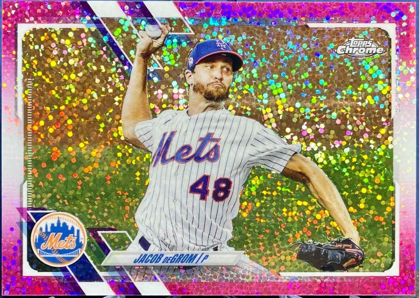 Jacob deGrom [Magenta Speckle Refractor] #12