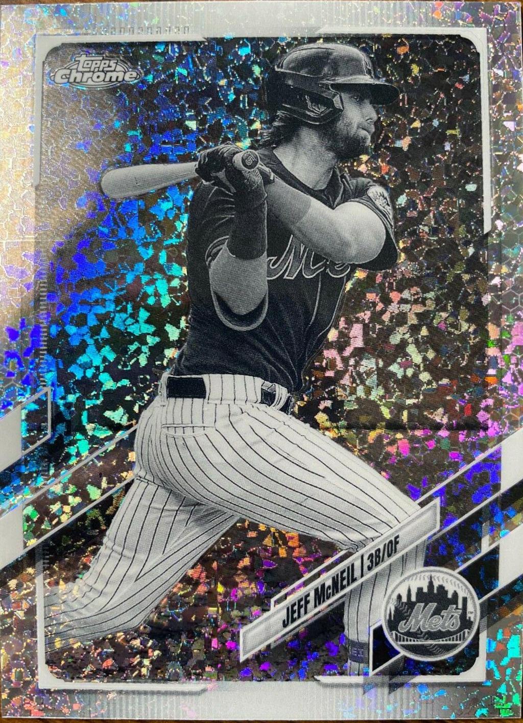 Jeff McNeil [Black & White Mini Diamond Refractor] #214
