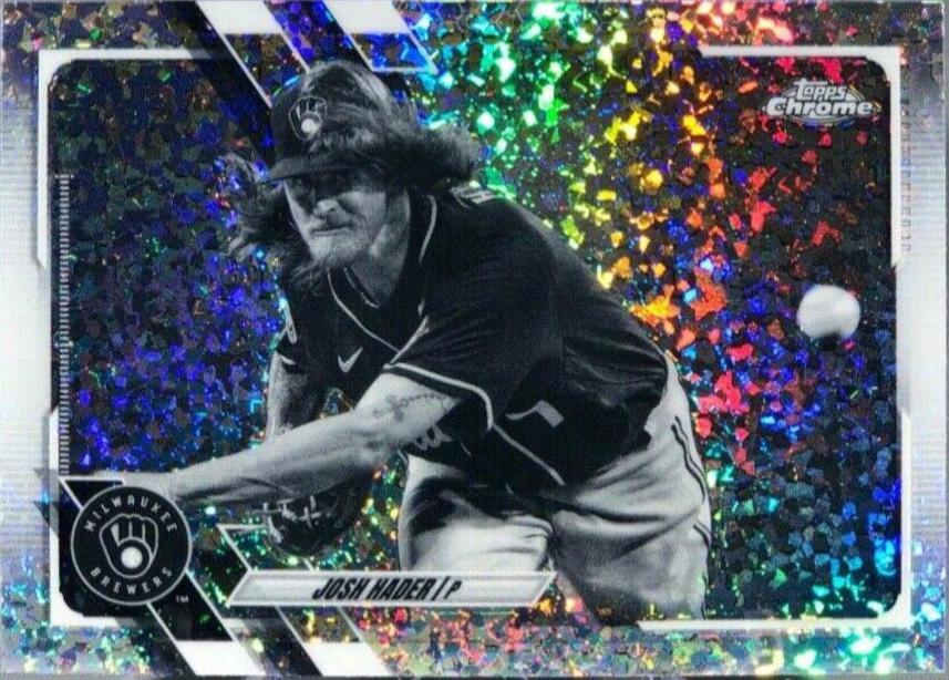 Josh Hader [Black & White Mini Diamond Refractor] #212